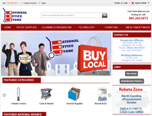 Tablet Screenshot of nationalofficestore.com